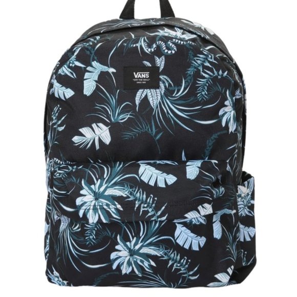 🎒SCHOOL SALE🎒Vans Old Skool H2O Backpack Black Flower Laptop Bag VN0A5E2S0ZB - Picture 3 of 10
